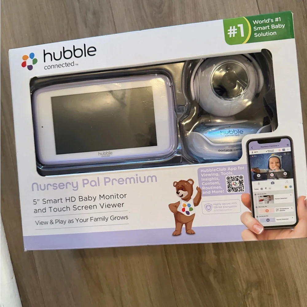 Nursery Pal Premium 5” Smart HD Baby Monitor - White
